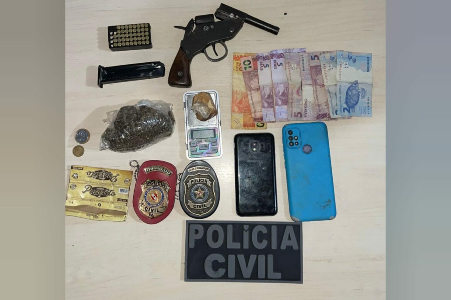 Polícia Civil desarticula ponto de tráfico em Conceição do Araguaia