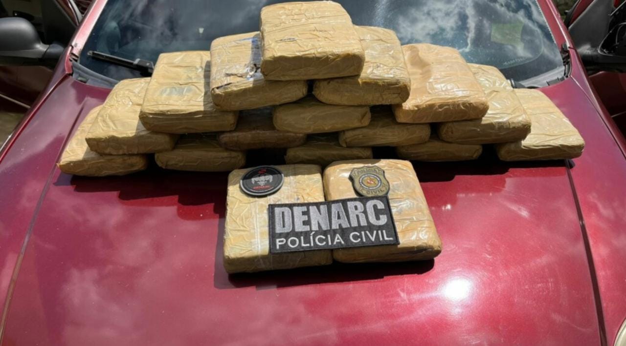 Mais de 15 quilos de super maconha são encontrados em lataria de carro no Pará