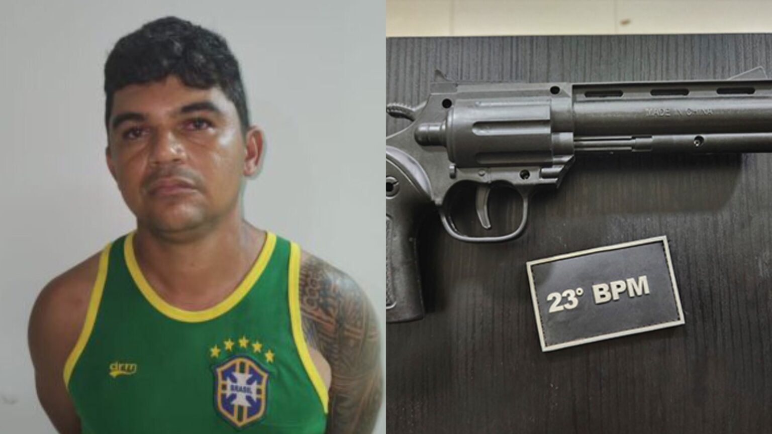 Em Parauapebas, homem é preso com arma falsa após ameaçar pessoas em festa