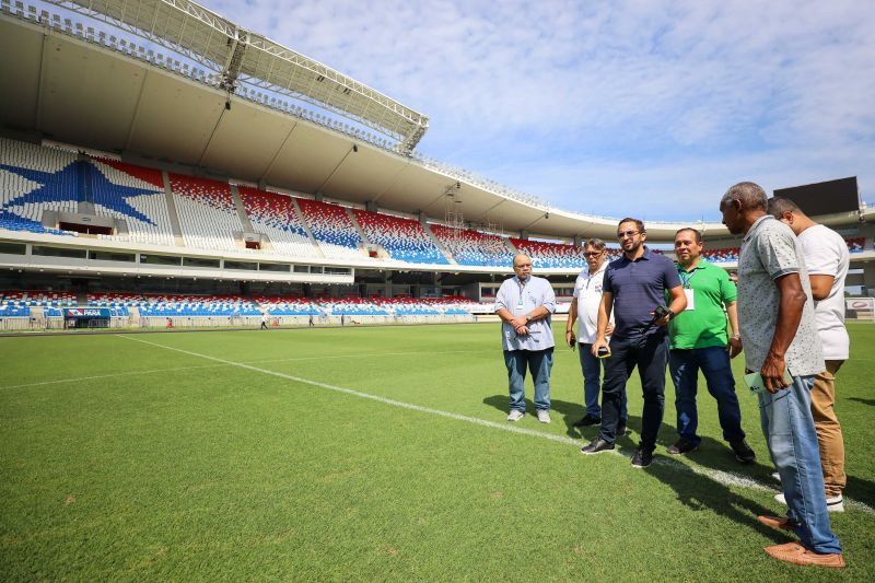 Especialistas da CBF fazem vistoria técnica no Novo Mangueirão