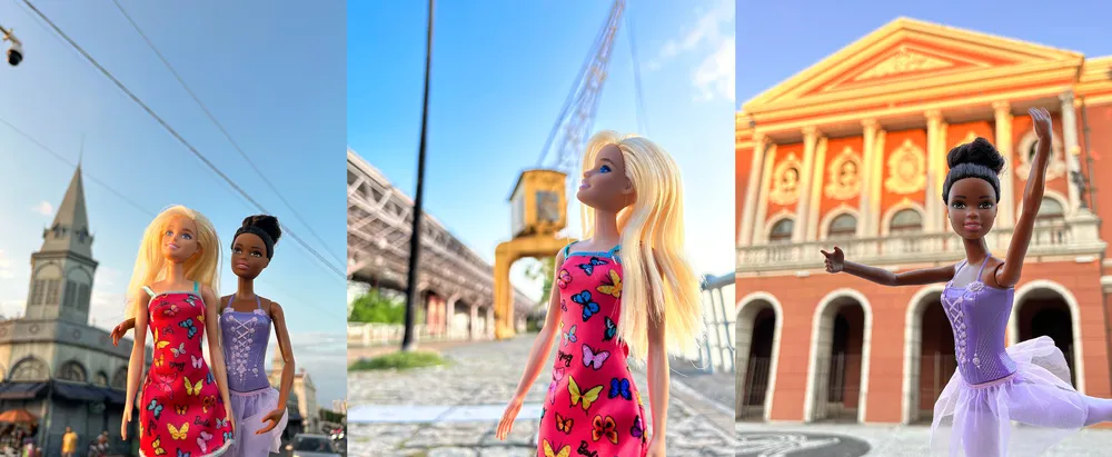 Barbie ganha ensaio fotográfico em pontos turísticos de Belém