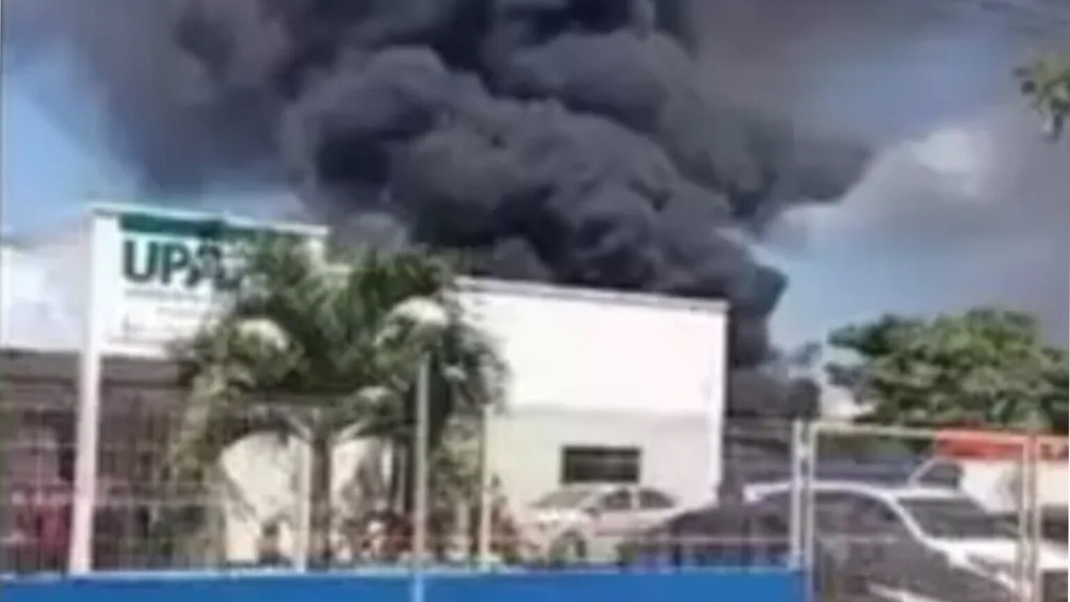 Fogo atinge terreno próximo à unidade de saúde no Pará