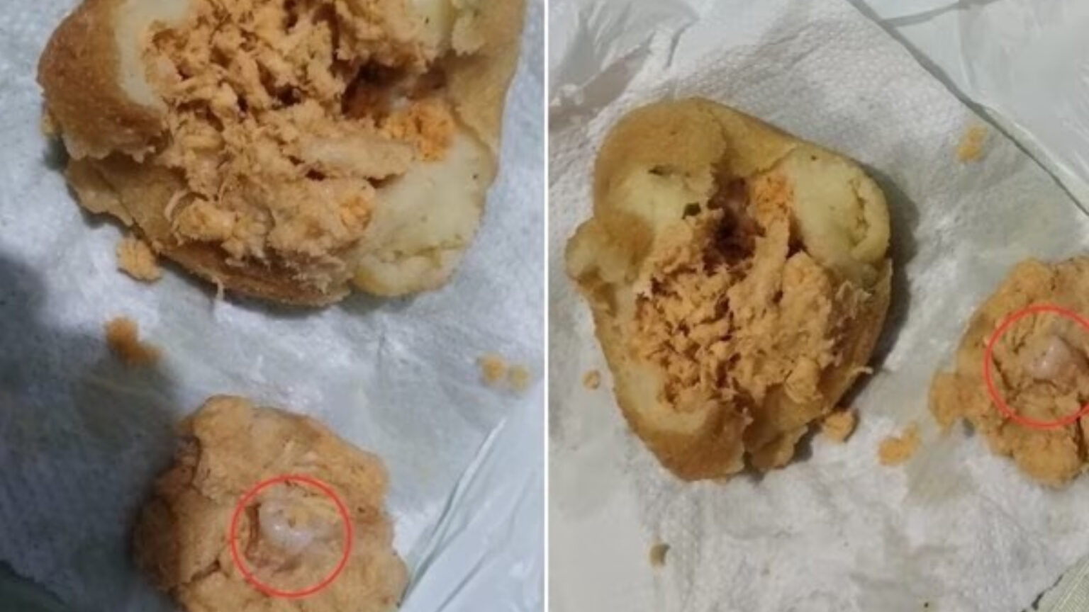 Mulher mastiga coxinha comprada em supermercado e acha dente humano no recheio