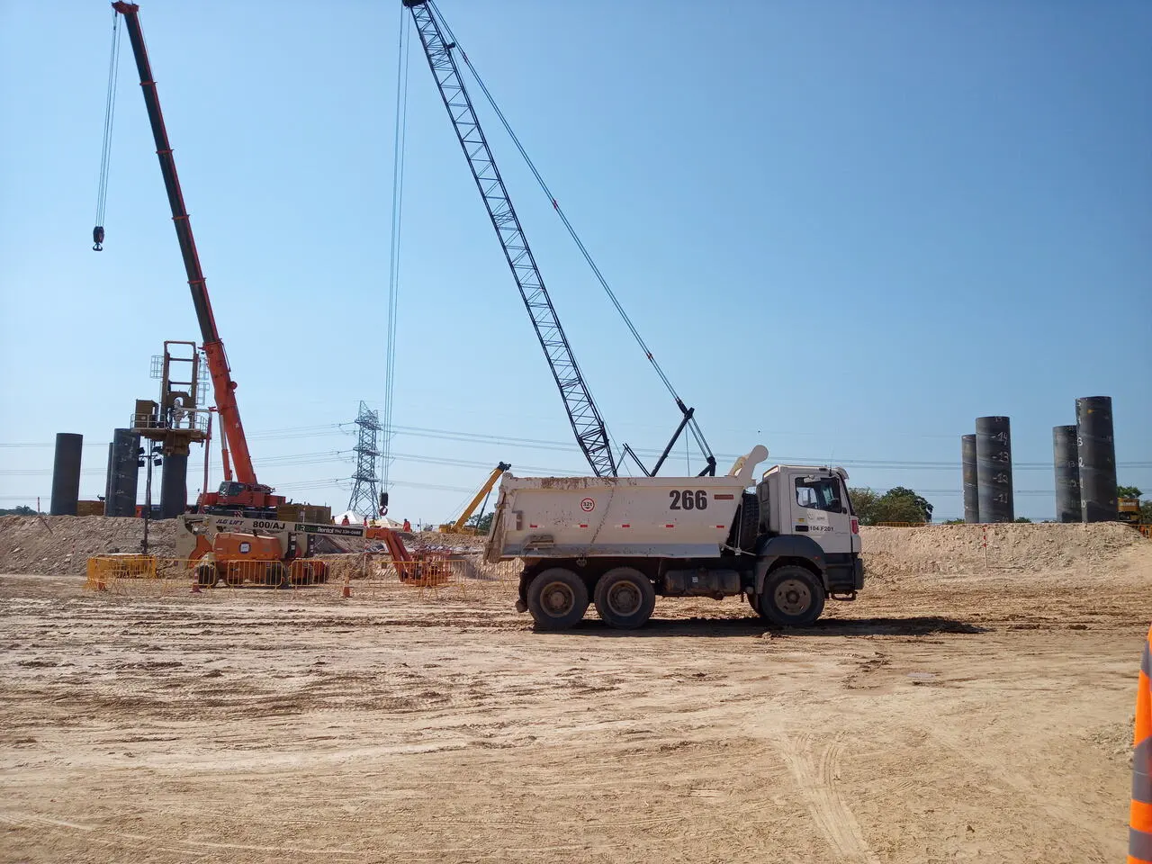 Avançam obras de fundação da nova ponte sobre o Rio Tocantins em Marabá