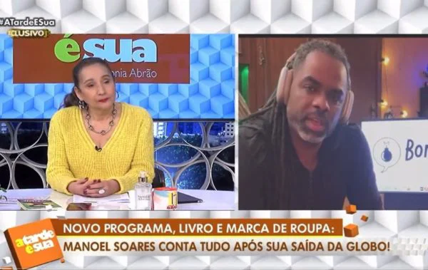 Manoel Soares abre o jogo sobre Patrícia Poeta em entrevista a Sônia Abrão