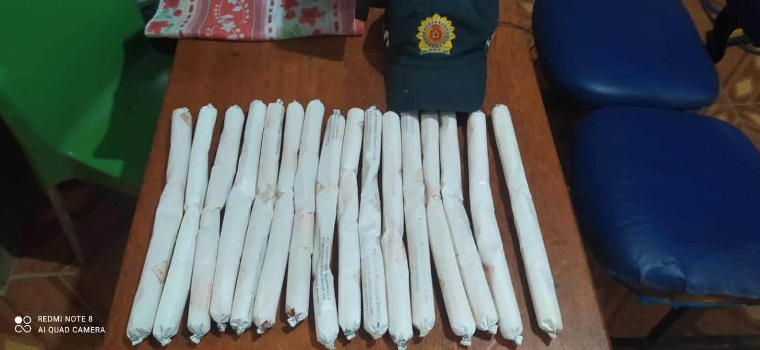 Homem é preso com 15 bananas de dinamite no interior do Pará