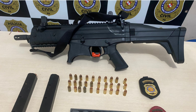 Polícia Civil apreende carabina .40 em residência de investigado no Pará