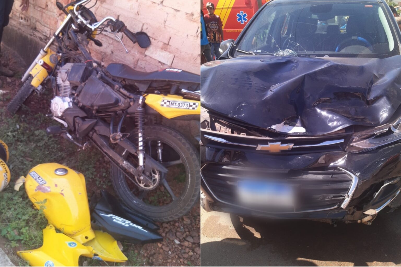 Mototaxista é atingindo por veículo e fica desacordado no Pará