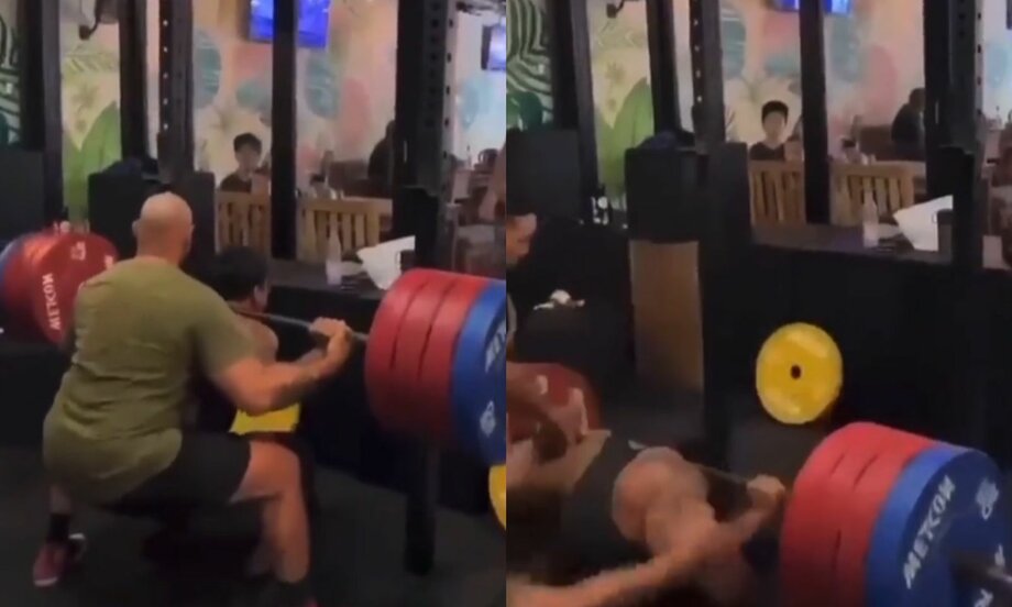 Influencer morre após tentar fazer agachamento com barra de 210kg