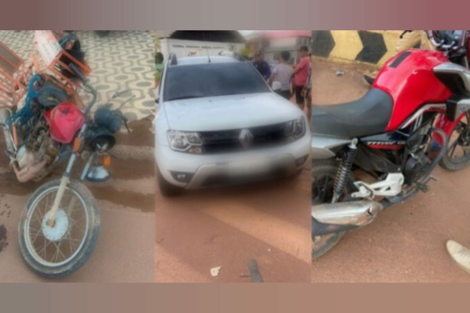 Carro colide com duas motocicletas no sudoeste do Pará