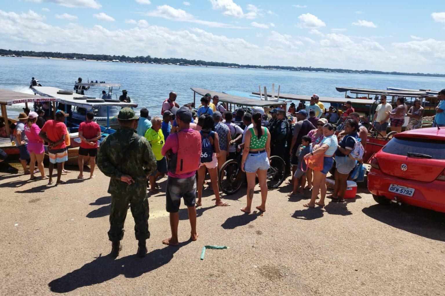 Fiscalização da Marinha provoca tumulto na Orla de Marabá