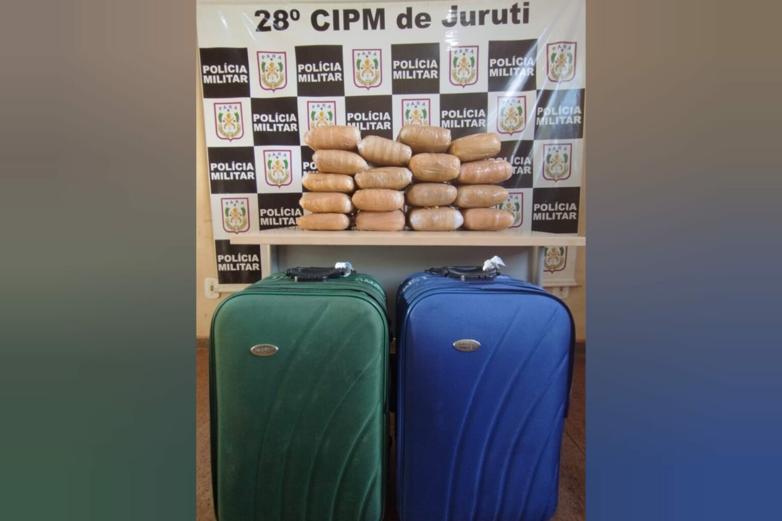 PM apreende malas com mais de 21 kg de maconha em embarcação no Pará