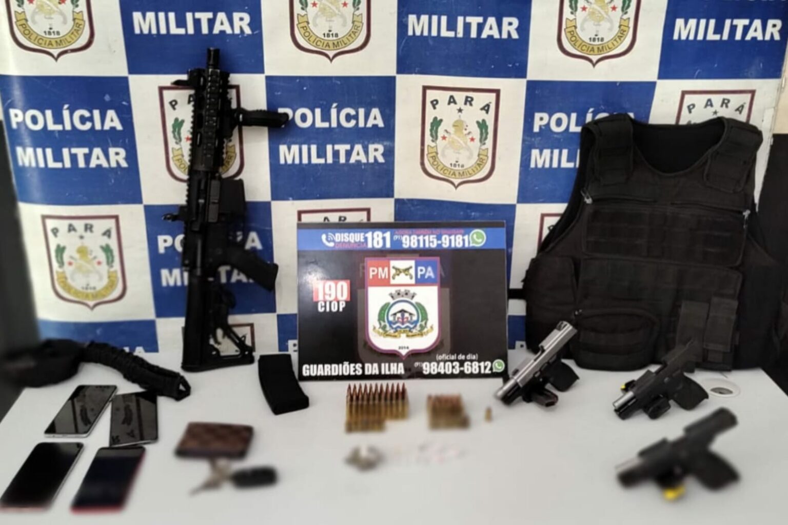 PM prende quadrilha e apreende armas de fogo no Pará