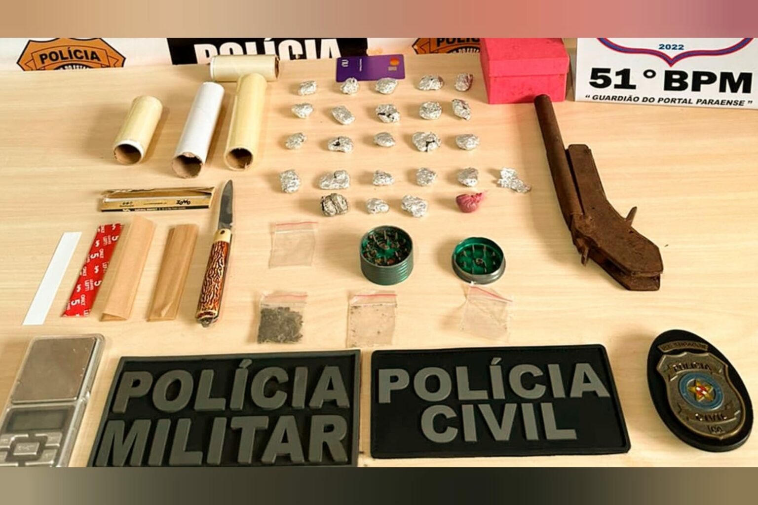 Polícia Civil apreende adolescente e prende homem por tráfico em Dom Eliseu