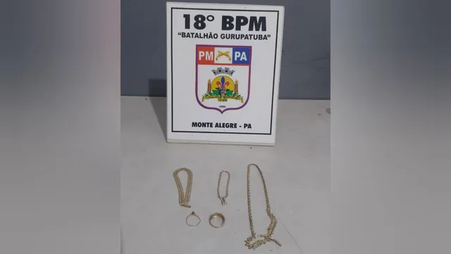 PM encontra joias roubadas enterradas em quintal de casa no oeste do Pará