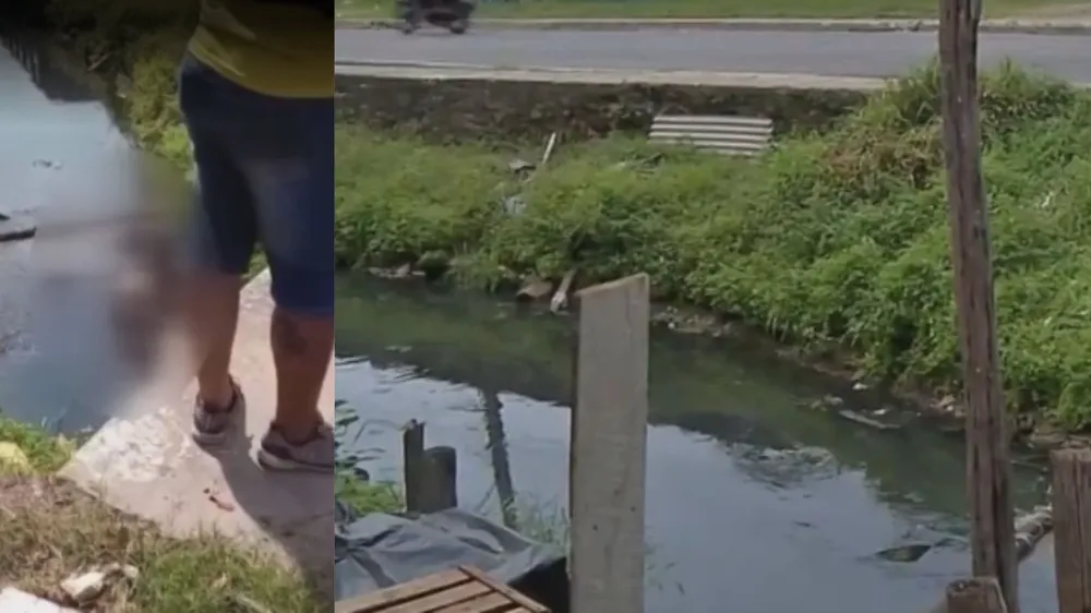 Motociclista é arremessado para dentro de canal após ser atingido por caminhão no Pará