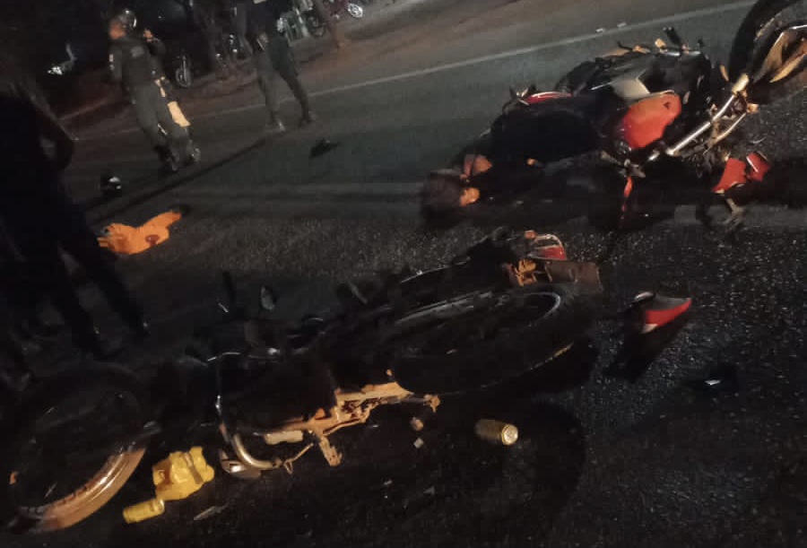 Colisão frontal entre motos provoca morte e destruição em São Domingos do Araguaia