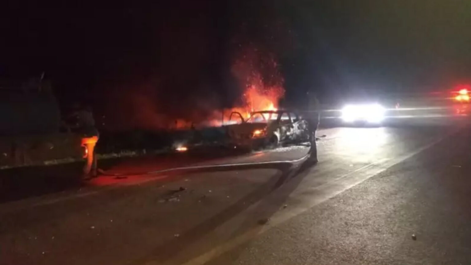 Veículo pega fogo na BR-163 no Pará