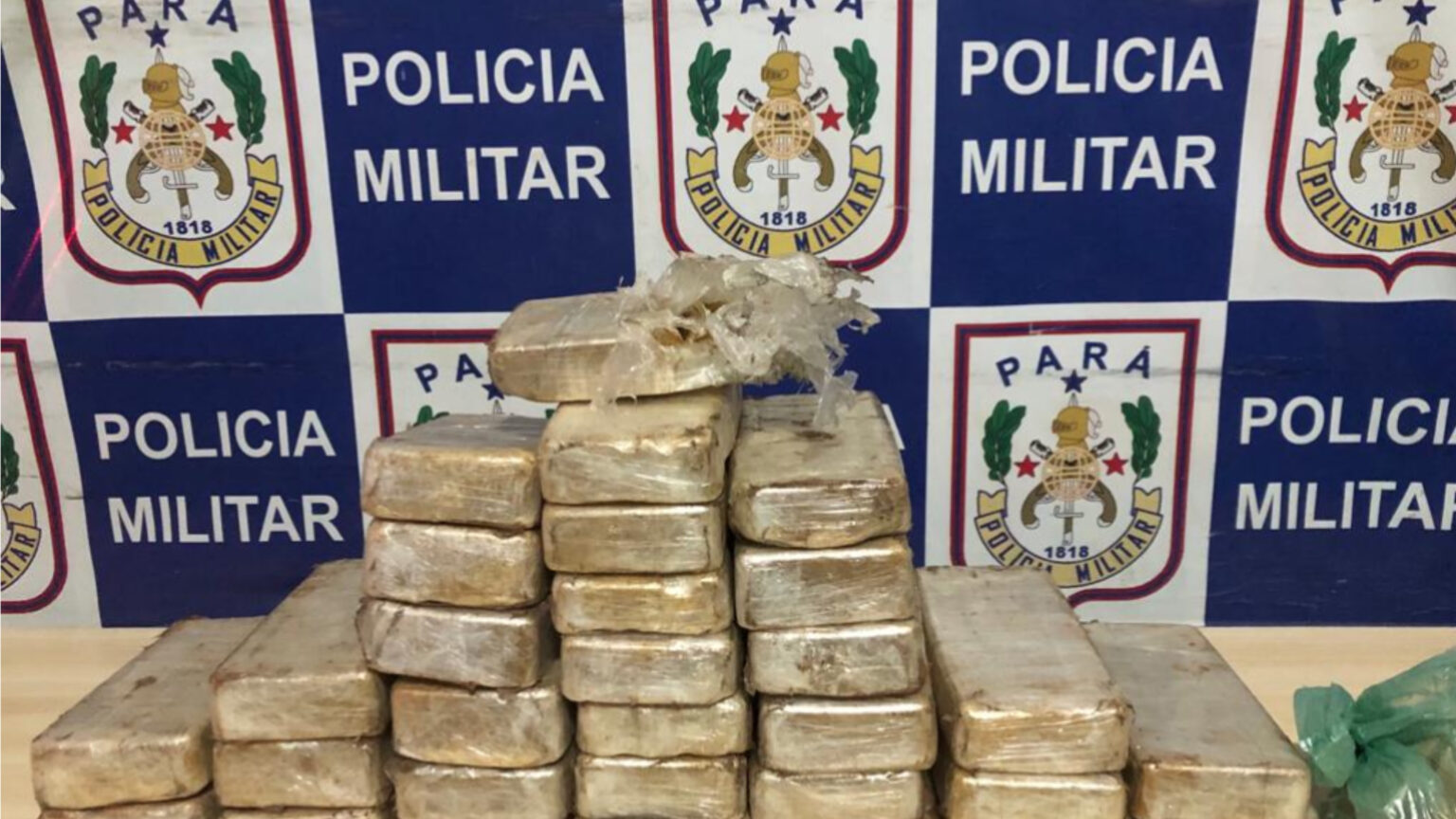 PM apreende mais de 30 kg de cocaína escondidos em pneu de ônibus no sul do Pará
