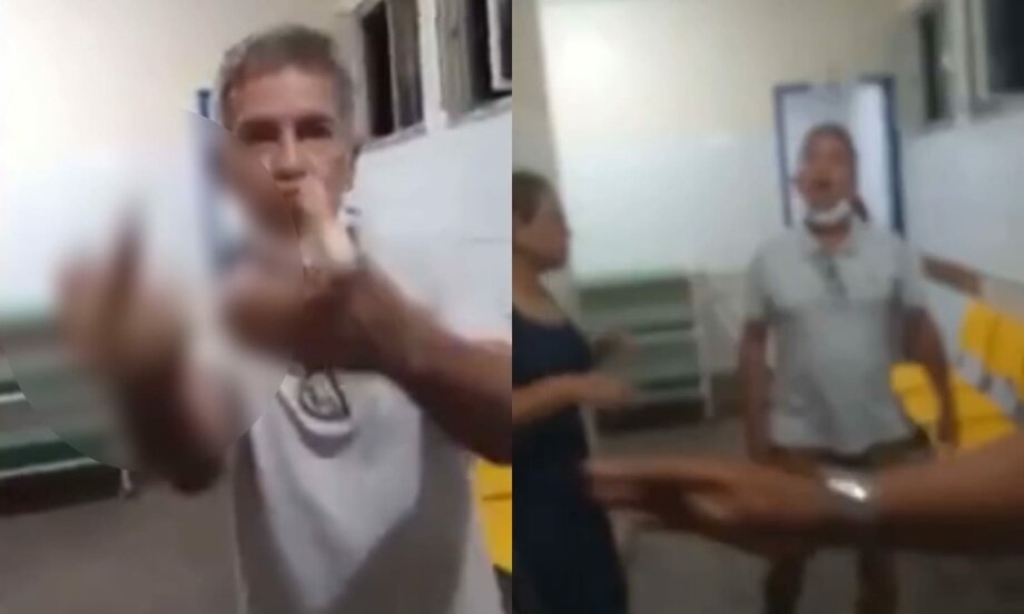 No Pará, médico perde controle durante discussão com família de paciente e faz gesto obsceno