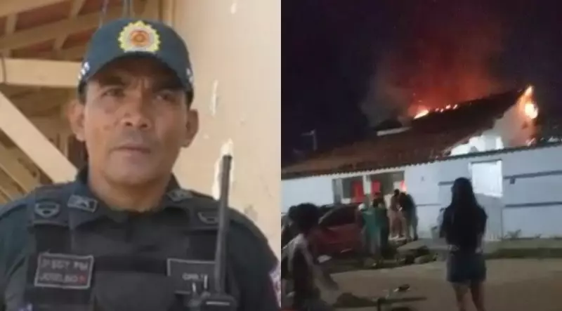 Policial militar entra em imóvel em chamas e salva homem no Pará