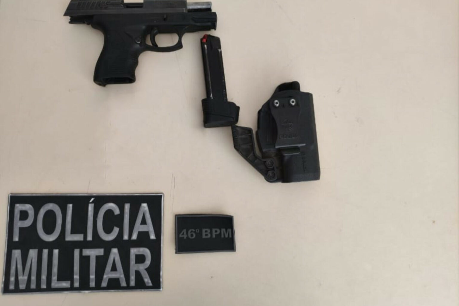 PM prende suspeito de posse ilegal de arma de fogo em Novo Progresso