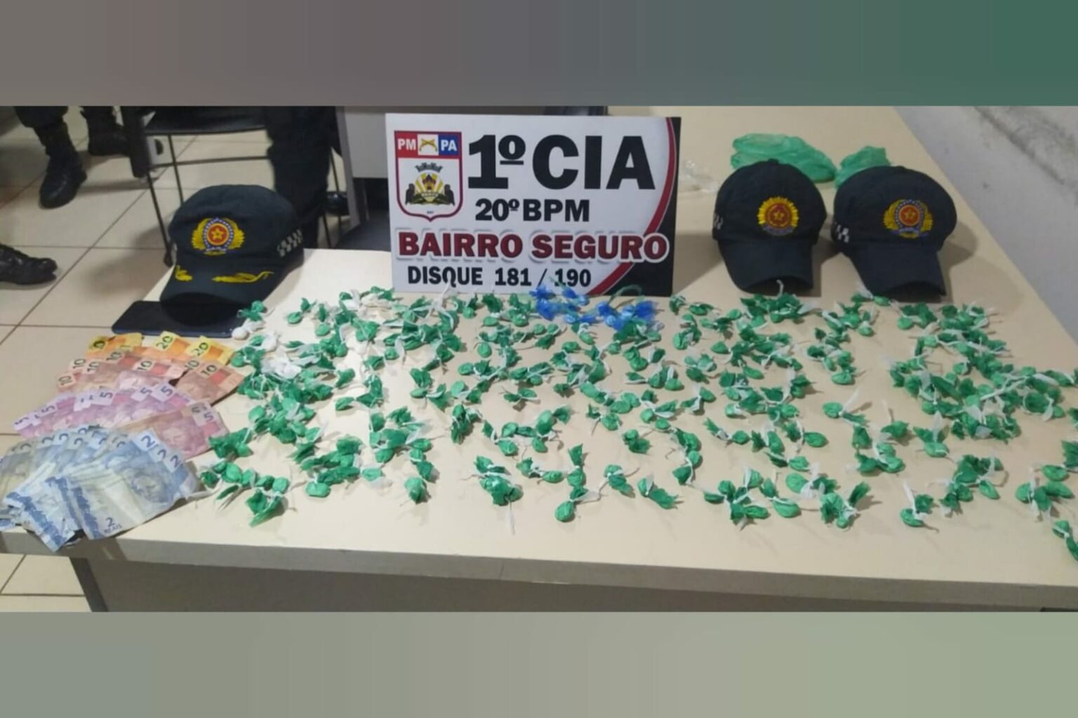 PM prende grupo e apreende mais de 200 porções de cocaína no Pará