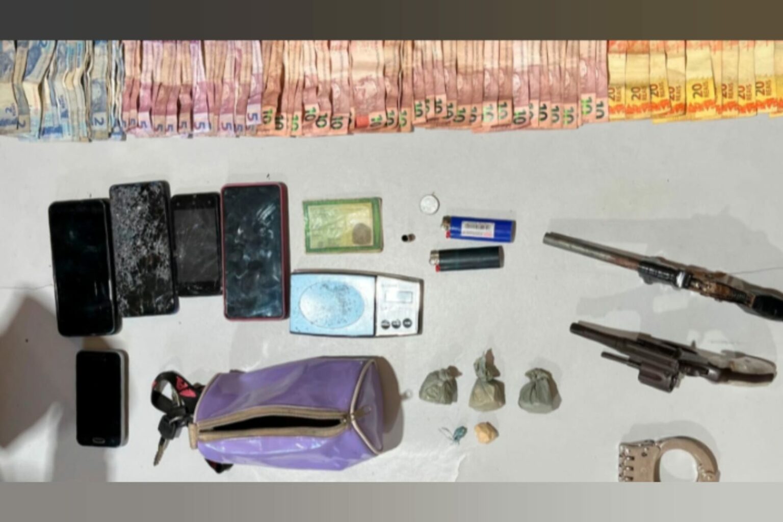 Trio é preso com armas de fogo e drogas no Pará