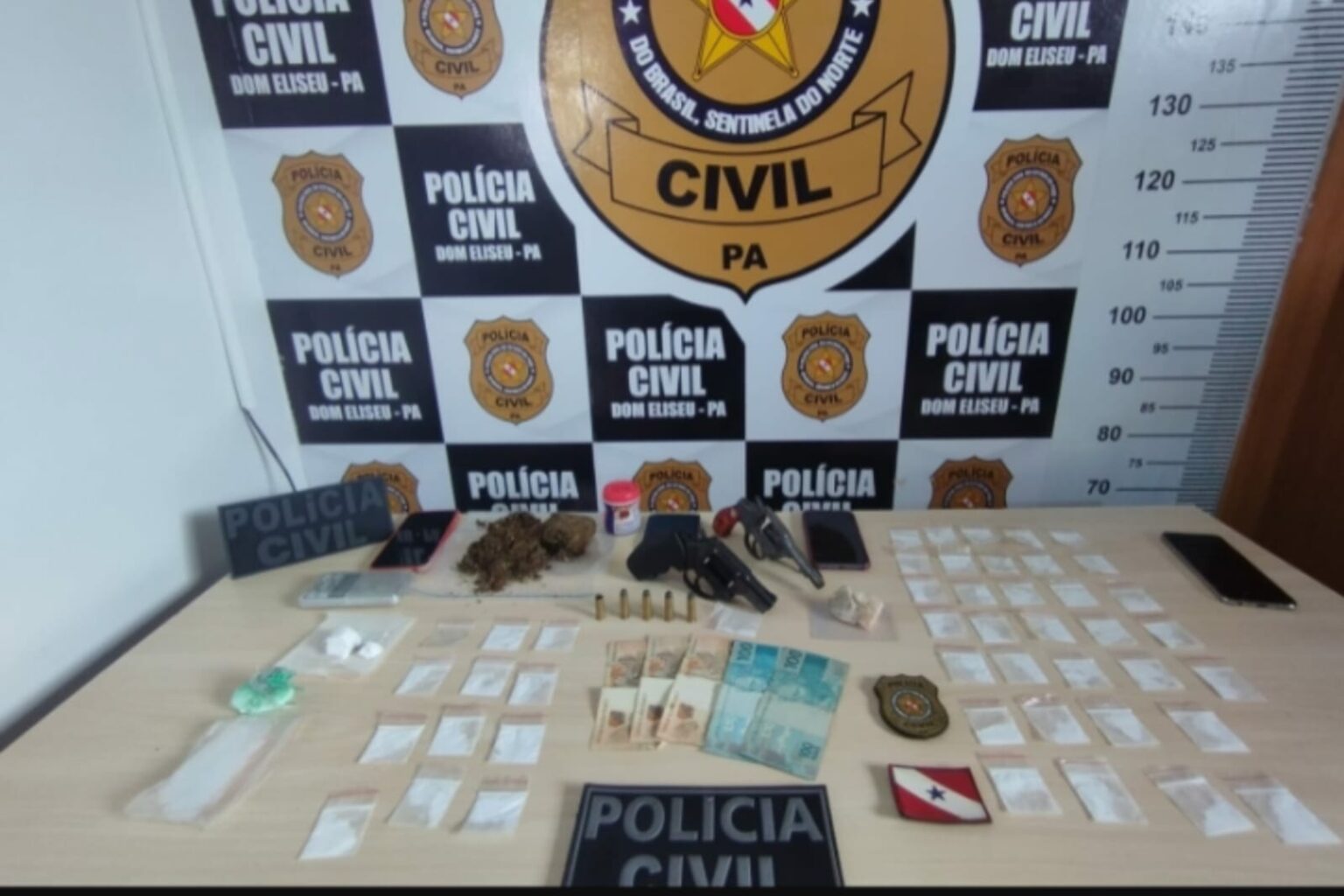 PC prende suspeitos com drogas e armas de fogo em Dom Eliseu