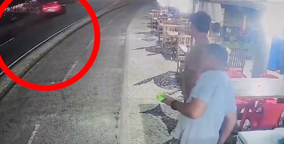 Vídeo: Kayky Brito quase foi atingido por outro carro antes de ser atropelado