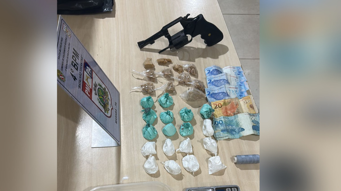 Homem é preso em posse de droga e arma de fogo em Marabá