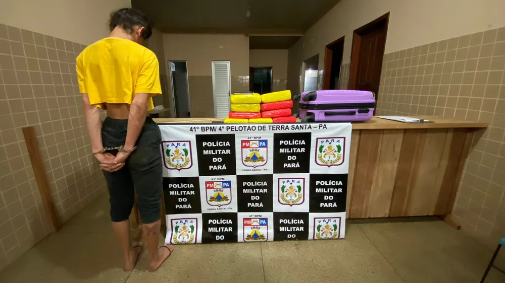 Jovem é preso com quase 10kg de drogas em embarcação no Pará
