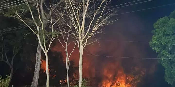 Incêndio de grandes proporções é registrado em área de reserva no Pará
