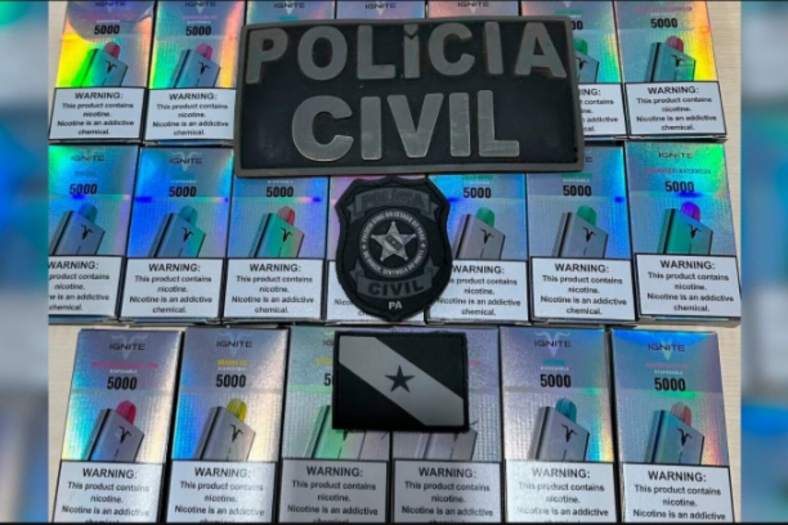 PC prende homem por contrabando de cigarros eletrônicos em Uruará