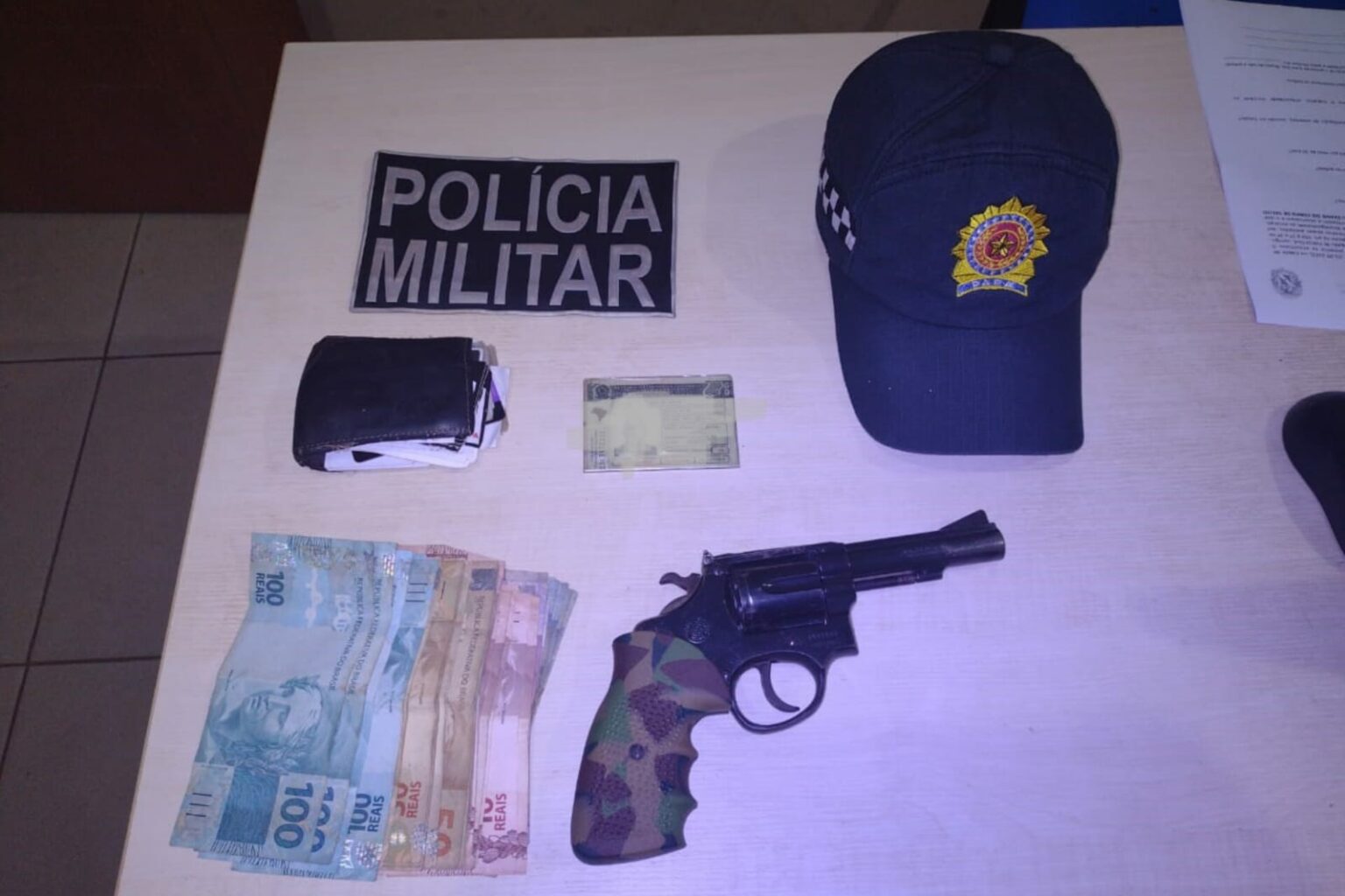 PM apreende arma de fogo em Conceição do Araguaia