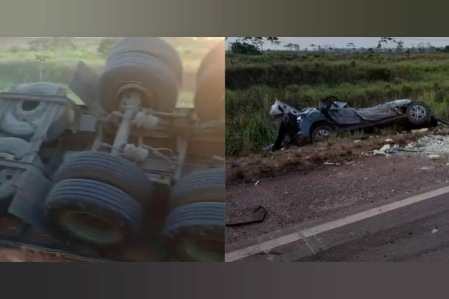 Colisão entre caminhão baú e carro de passeio deixa 4 mortos em Paragominas