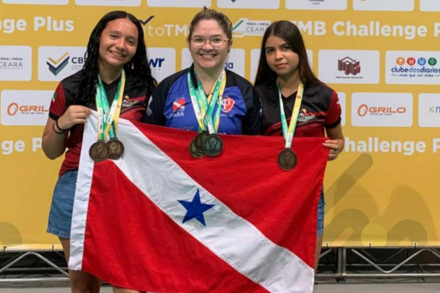 Atletas paraenses conquistam medalhas em evento nacional do tênis de mesa