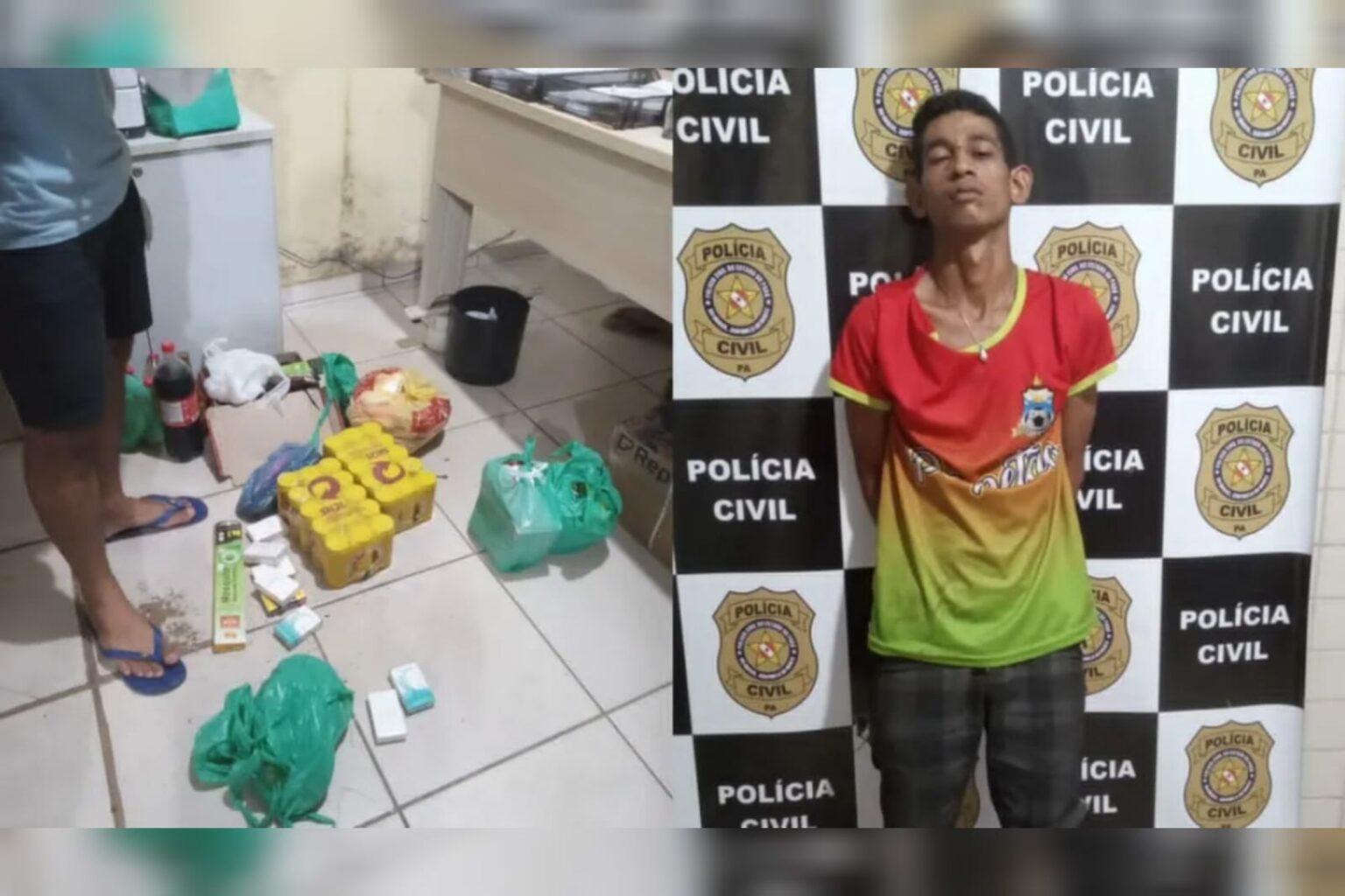 Homem é detido por populares após furtar estabelecimento no Pará