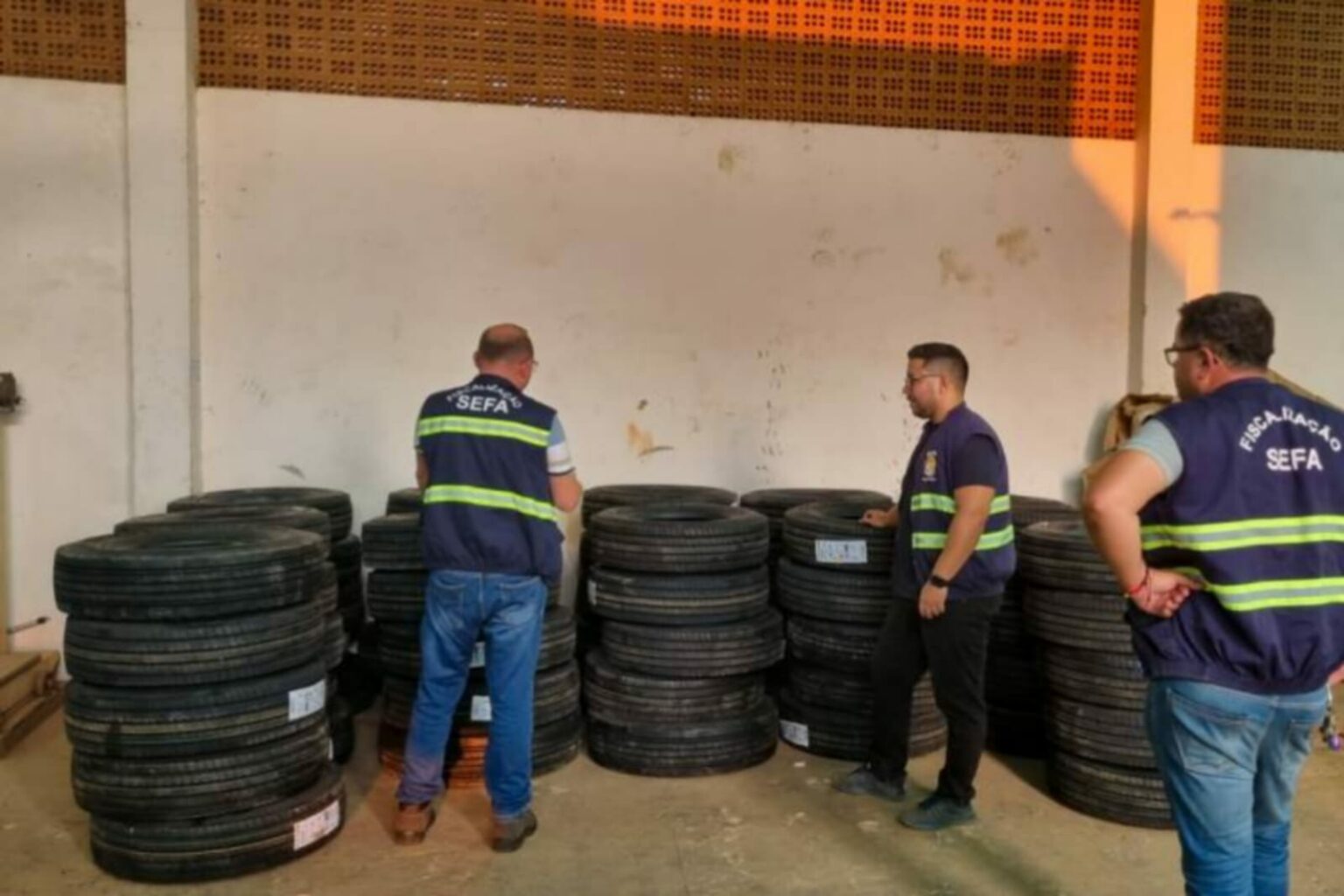 Sefa apreende  70 pneus de caminhonete em Dom Eliseu