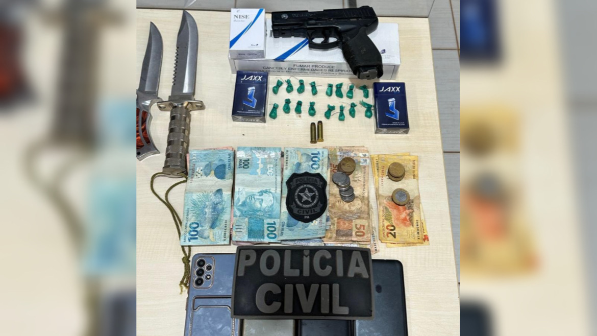 PC prende investigado por tráfico em Uruará: filho também acabou preso