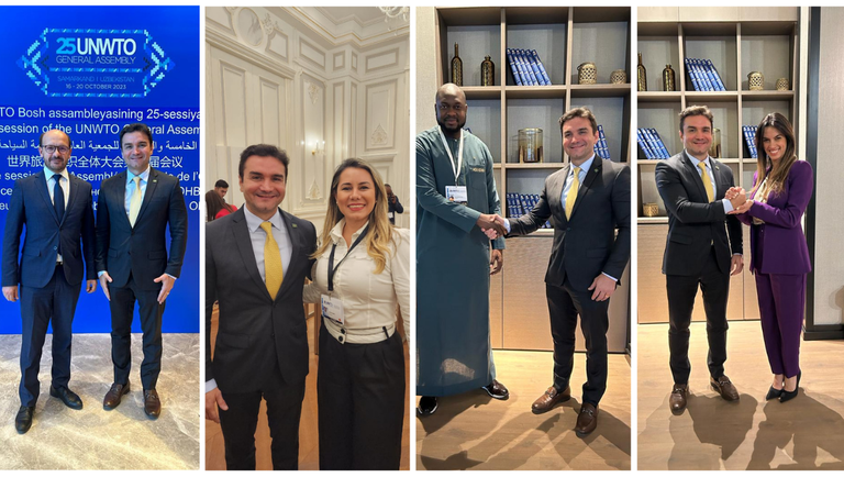 Celso Sabino representa o Brasil em evento sobre Turismo no Uzbequistão