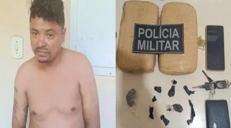 Homem é preso com mais de 2 kg de drogas em Itaituba