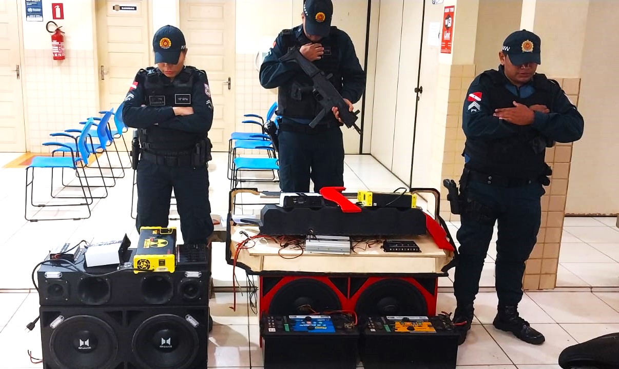 PM combate poluição sonora em Altamira e apreende equipamentos