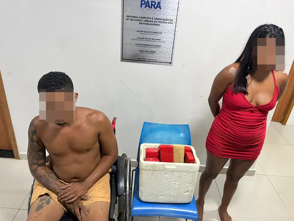Cadeirante é preso e adolescente é apreendida por tráfico de drogas em Parauapebas