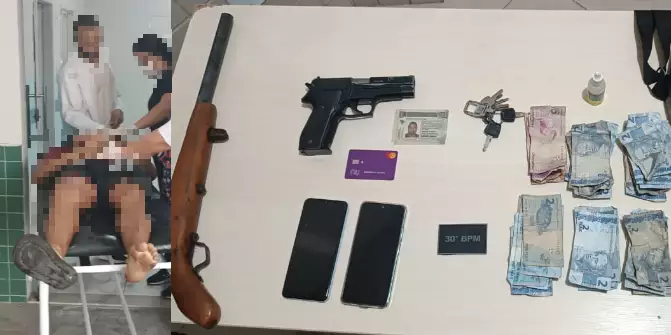 Assaltante morre e outro é preso após roubo a estabelecimento no Pará