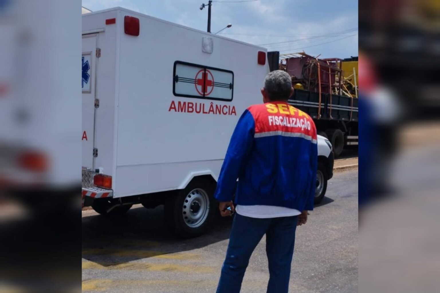 Sefa apreende ambulância irregular e outros dois veículos em Conceição do Araguaia