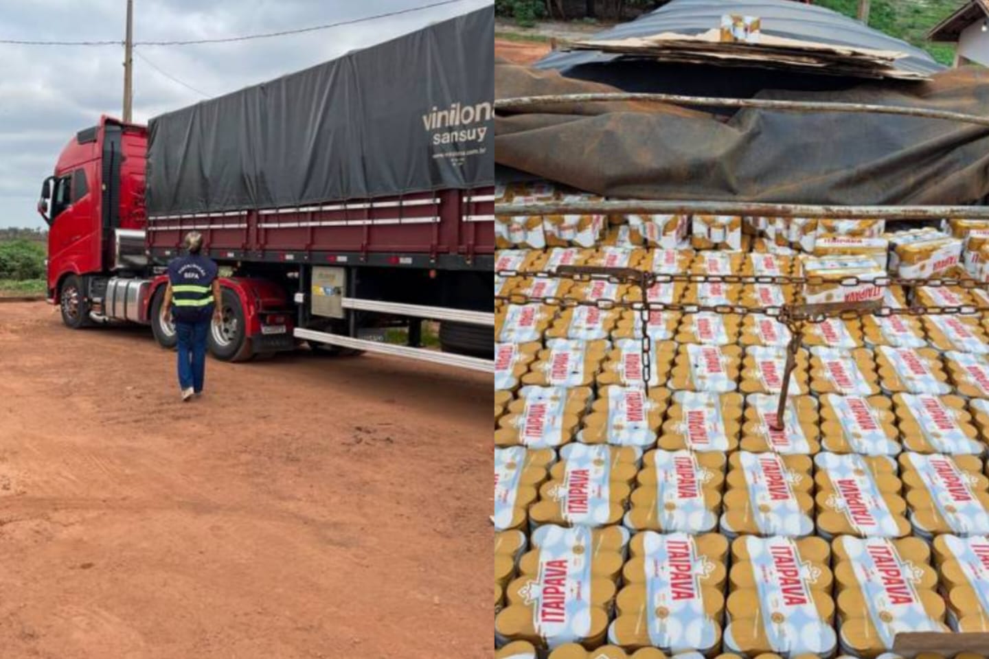 Sefa apreende 9 mil caixas de cerveja em São João do Araguaia