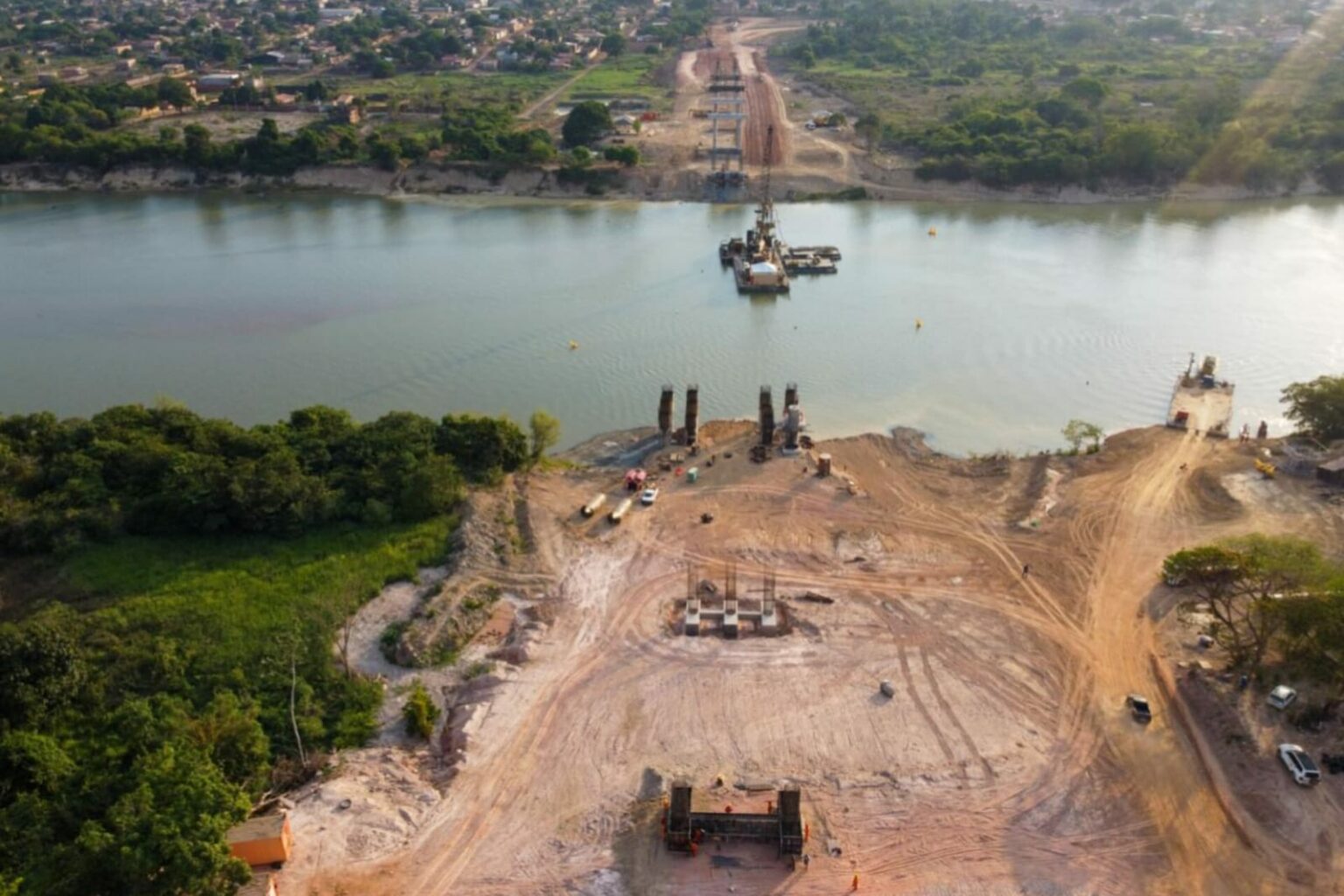 Terceira ponte sobre o Rio Itacaiúnas tem 20% da obra concluída