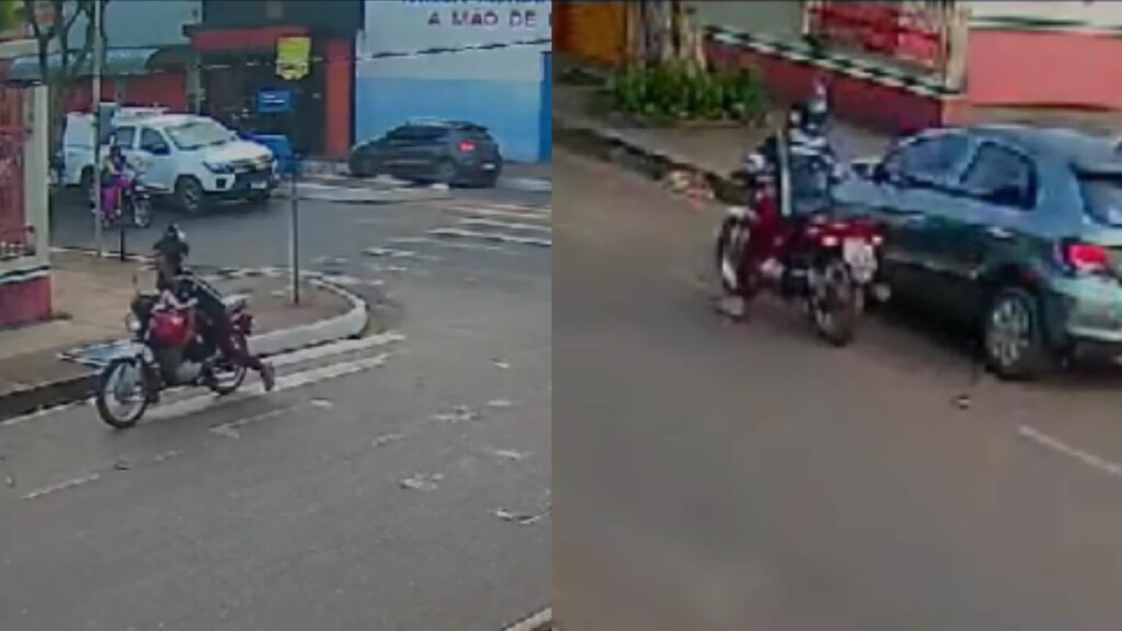 Vídeo: homem furta moto e sai empurrando veículo no Pará