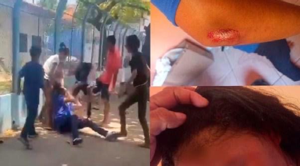 Vídeo: adolescente de 15 anos é agredida em saída de escola, em Santarém